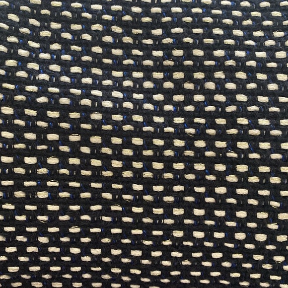 Tory Burch Tweed Navy Cream Gold Skirt - Picture 7 of 7